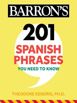 cover image of 201 Spanish Phrases You Need to Know Flashcards
